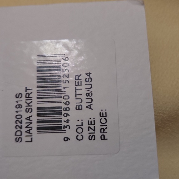 New ANTHROPOLOGIE Significant Other Draped Yellow Midi Skirt Size - Picture 8 of 9